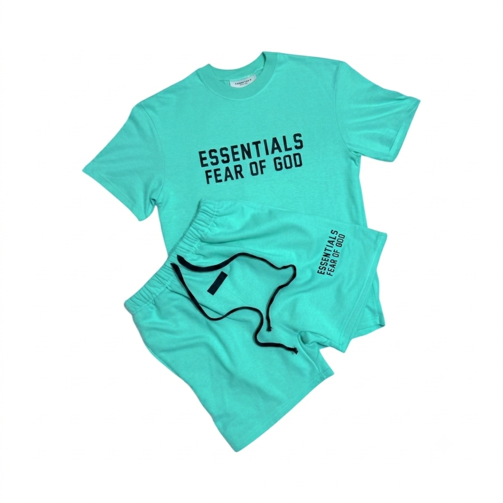 Coffret court Fear of God Essentials tiffany blue